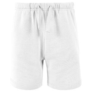 Build Your Brand Childrens/Kids Basic Sweat Shorts / White